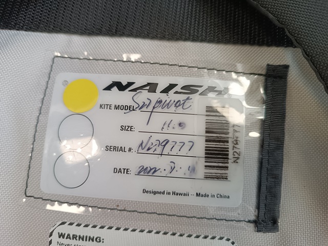 Kite NAISH Pivot S27 11m only