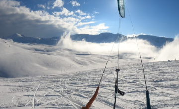 Jaký vítr je potřeba na snowkiting?