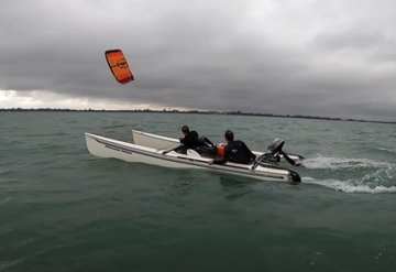 Kite boat hobby cat
