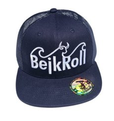 Kšiltovka BejkRoll Snap Trucker wave logo - Navy/Silver