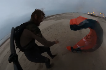 Originální přistání kitu Flysurfer Hybrid