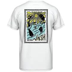 Tričko NAISH Loose Fit Wave Riders - White