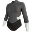 Dámský neoprén 2/2 mm PROLIMIT Shorty Front V-Zip - Grey/Silver - Dámská Velikost: L