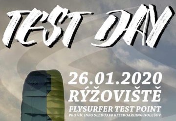 Kite testovačka Rýžoviště 26. 1. 2020