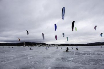 Kite testování Lipno 1-2. 2. 2025