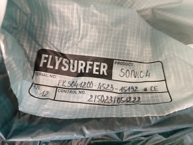 Kite FLYSURFER Sonic4 12m only
