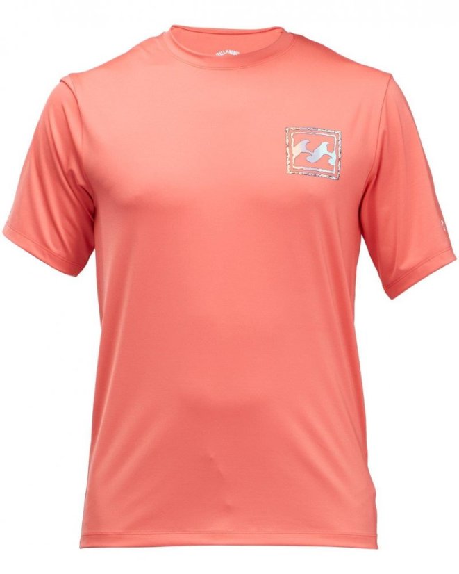 Pánská lycra BILLABONG Crayon Wave SS - coral
