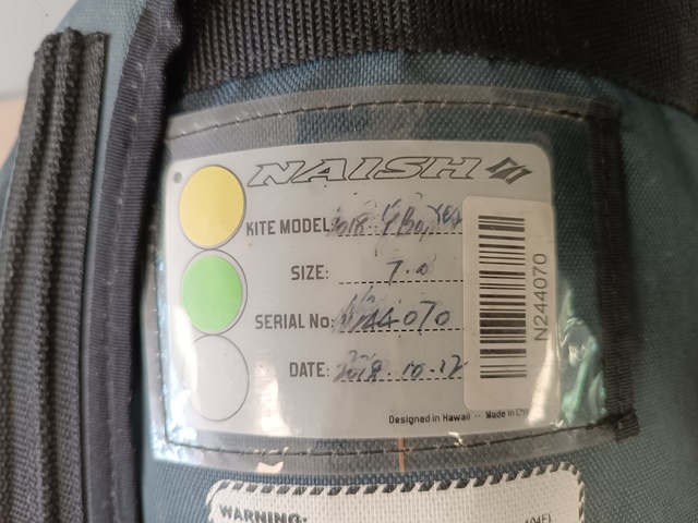Kite NAISH Boxer 2018/19 7m only
