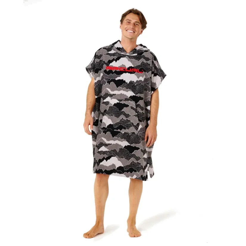 Poncho RIP CURL Fun Times Hooded Towel - black