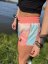 Boardshorts BejkRoll dámské - oranžová / modrá