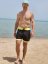 BoardShorts BejkRoll Outline 3/4 - žlutá/černá - Velikost: 34