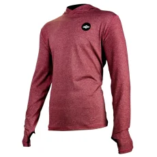 Men's lycra NAISH Loose Fit LS - burgundy
