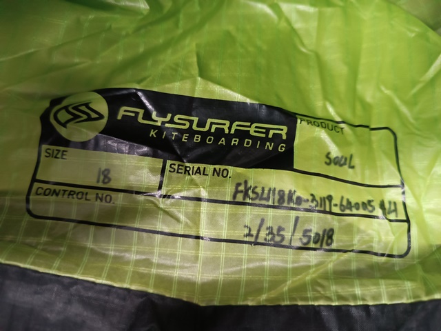 Kite FLYSURFER Soul 18m complete