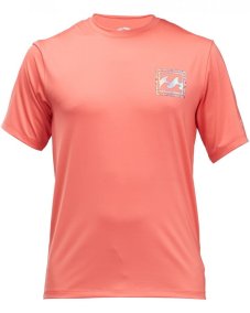 Pánska lycra BILLABONG Crayon Wave SS - coral