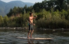 INDIANA Coil Leash SUP - blue