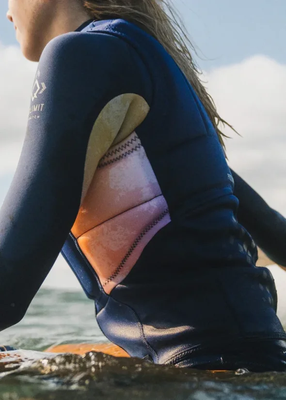 Nárazová vesta PROLIMIT Fusion Fire Half Padded - blue/peach