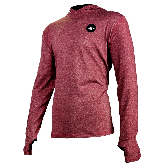 Men's lycra NAISH Loose Fit LS - burgundy