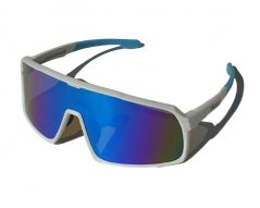 Sluneční brýle BejkRoll Champion Revo - bílé/světle modré