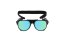 Sunglasses OCEAN MAUI Black / revo blue lens