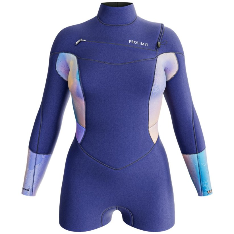Dámsky neoprén 3/2 mm PROLIMIT Shorty Fire Free-X - Blue/Peach - Dámska veľkosť: M
