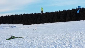 Snowkite testovačka Boží dar 15. - 16. 2. 2020