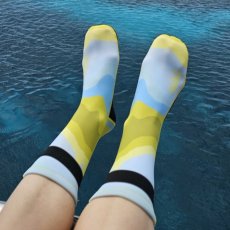 Neoprenové ponožky 3 mm BejkRoll SCR - yellow / blue