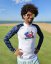 Lycra BEJKROLL Raglan style dlhý rukáv - blue / white - Pánska veľkosť: XL