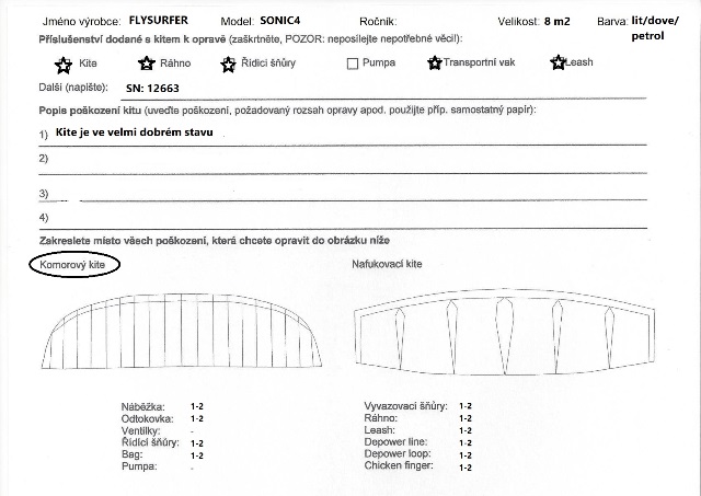 Kite  complete FLYSURFER SONIC4 8m