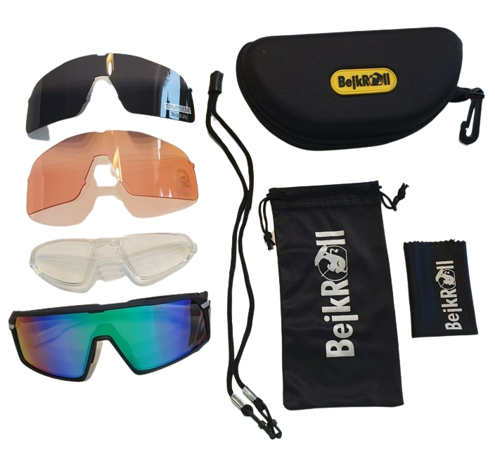 Sunglasses BejkRoll Champion Revo - black/white