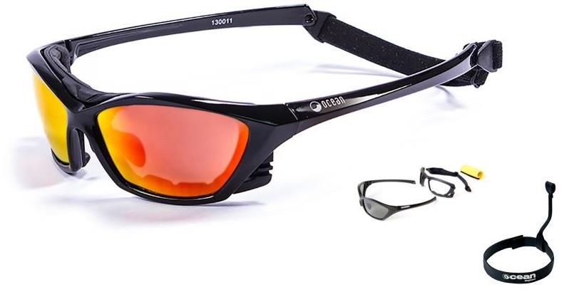 Slnečné okuliare OCEAN Garda - black / red revo lens