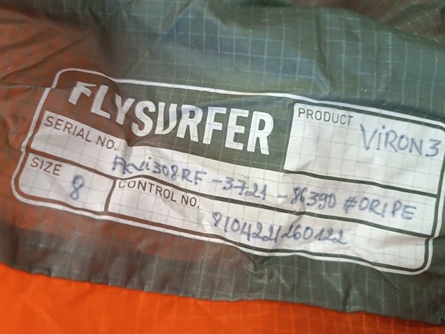 Kite FLYSURFER Viron3 8m complete