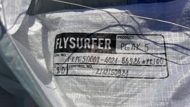 Kite FLYSURFER PEAK5 8m