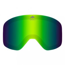 spare glass NANDEJ for Snow VISTA Goggles - mirror GREEN