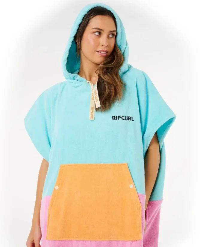 Poncho RIP CURL Premium Surf Hooded Towel - Sea Blue