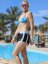 BoardShorts BejkRoll OUTLINE Ladies - mordá/čierna - Veľkosť: 34