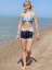 BoardShorts BejkRoll OUTLINE Ladies - mordá/čierna - Veľkosť: 34