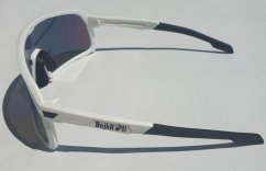 Sluneční brýle BejkRoll Champion Revo - bílé/černé