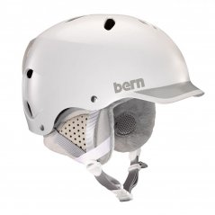 BERN Lenox helmet - satin white/grey