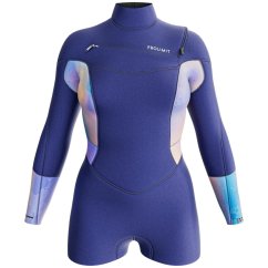 Dámsky neoprén 3/2 mm PROLIMIT Shorty Fire Free-X - Blue/Peach