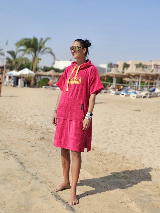 BejkRoll Poncho Wave Master - Watermelon Red