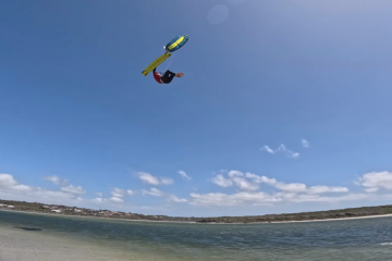 Hugovi první big air kite závody