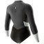 Dámský neoprén 2/2 mm PROLIMIT Shorty Front V-Zip - Grey/Silver - Dámská Velikost: L