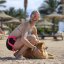 BoardShorts BejkRoll OUTLINE Ladies - růžová/černá - Velikost: 34