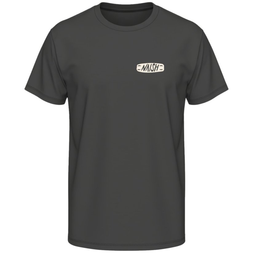 Tričko NAISH Loose Fit  Est. 1979 - Charcoal