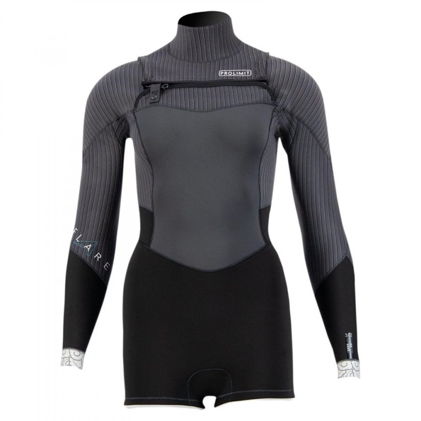 Dámsky neoprén 3/2 PROLIMIT Flare Sunset Shorty - black/ivory - Dámska veľkosť: 14