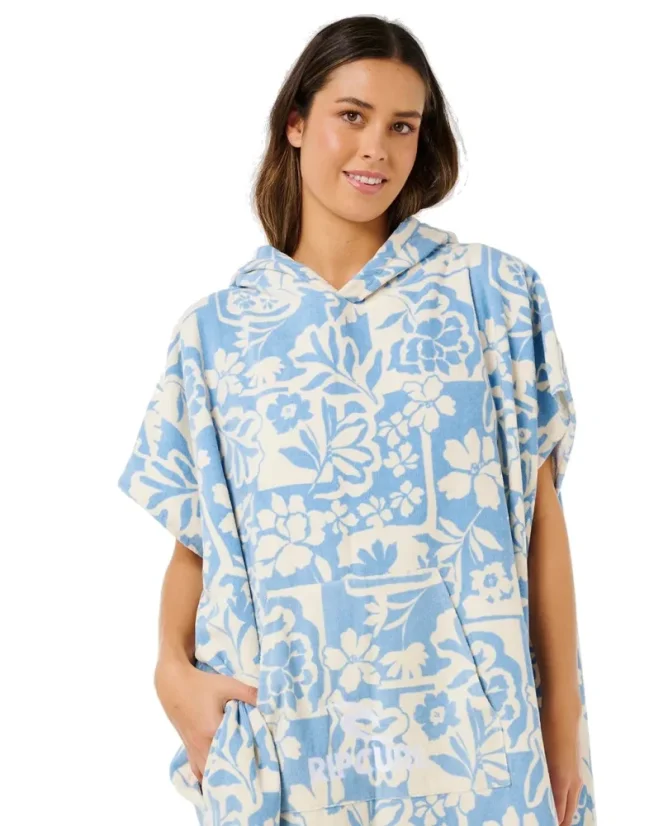 Poncho RIP CURL Mixed Hooded Towel - Blissful Blue