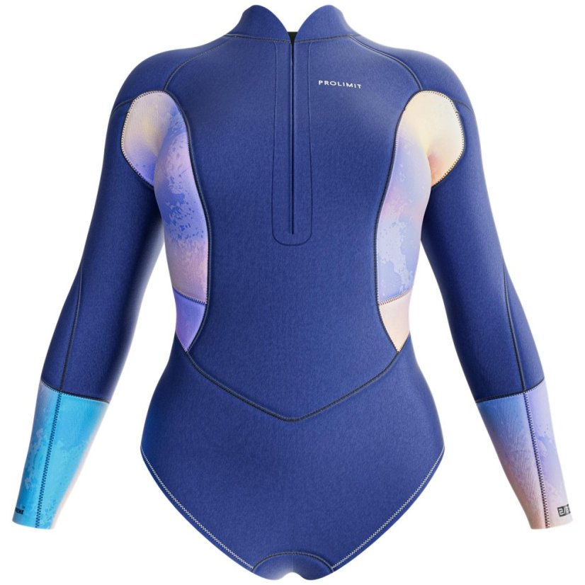 PROLIMIT Shorty Fire 2/2 mm V-Zip Women's Wetsuit - Blue/Peach