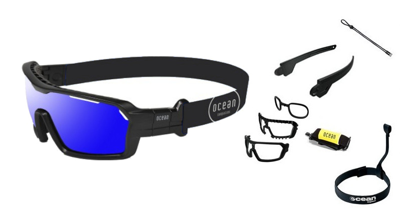 Sluneční brýle OCEAN Chameleon - black / blue lens