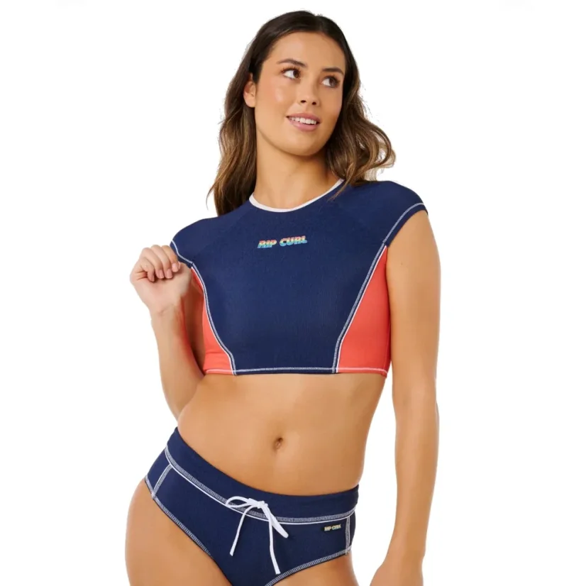 Lycra RIP CURL Surf Tide Crop SS RV - Dark Navy