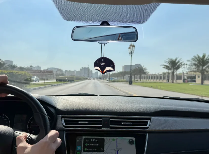 Car Air Freshener wing Fone Strike Black